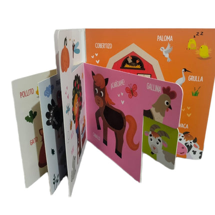 LIBRO CUENTO 23X23CM SUAVECINES 10PAG DOMESTICOS LIBRO CON TEXTURAS