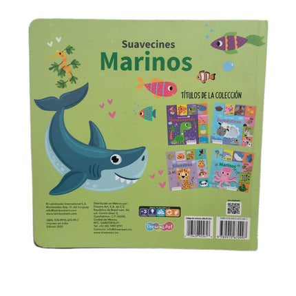 LIBRO CUENTO 23X23CM SUAVECINES 10PAG MARINOS LIBRO CON TEXTURAS