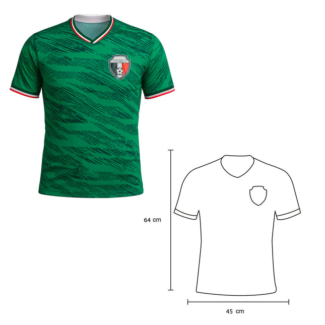 Playera Tricolor Poliéster México – Ideal para Aficionados y Eventos Deportivos