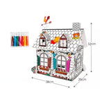 Mini Casa Rural Diy  Doodle Para Pintar Storyland Z002 Blanco