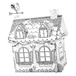 Mini Casa Rural Diy  Doodle Para Pintar Storyland Z002 Blanco