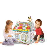 Mini Casa Rural Diy  Doodle Para Pintar Storyland Z002 Blanco