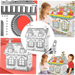 Mini Casa Rural Diy  Doodle Para Pintar Storyland Z002 Blanco