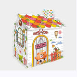 Gran Casa De Mimbre Diy Doodle Para Pintar Storyland Z008 Blanco