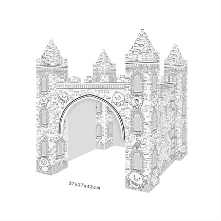 Castillo Creativo Diy Doodle Para Pintar Storyland Z018 Blanco