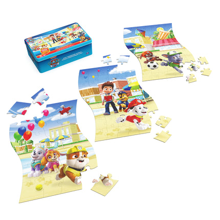 Rompecabezas panorámico 3 en 1 de PAW Patrol