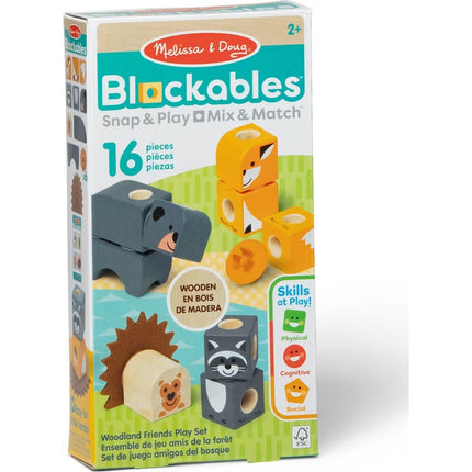 Juguetes bloqueables de Melissa & Doug: Amigos del bosque