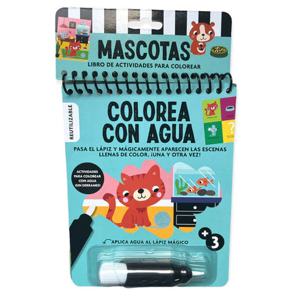 COLOREA CON AGUA MASCOTAS