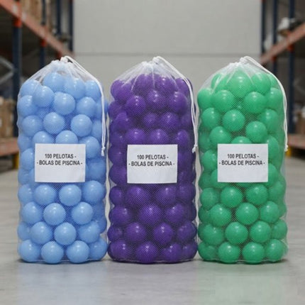 100 pz  Pelotas para alberca por color 8 cm diametro Storyland