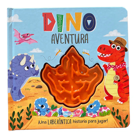 DINO AVENTURA LIBRO LABERINTO