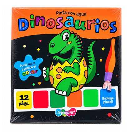 Libro pinta con Agua Dinosaurio