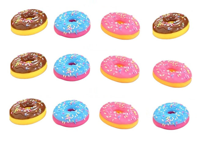 12  SQUISHY DONAS – ANTIESTRÉS MODELOS SURTIDOS