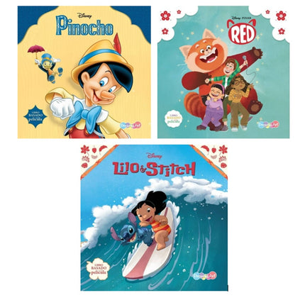 Set de 3 Cuentos Coleccion Disney 24 paginas.