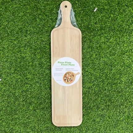 Plato para Pizza 56x 14 cm Rectangular de Madera, Tabla Individual para Servir, Ideal para Cocina, Restaurante, Botanas y Postres