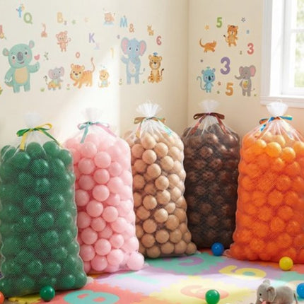 100 pz  Pelotas para alberca por color 8 cm diametro Storyland
