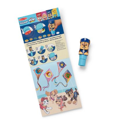 Bloc de actividades y sello de pegatinas Sticker WOW Paw Patrol