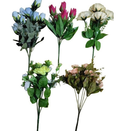 Pack de 5 Ramos de flores Artificiales para decoraciones, Modelos Variables