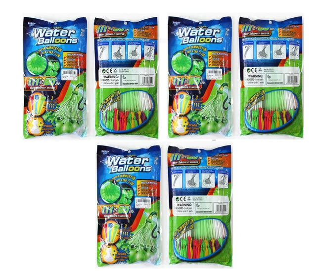 6 Bolsas de Globos Multicolor Llenado Rápido  de Agua 32 x 18 cm – Accesorio para Llenar Múltiples Globos, Ideal para Juegos de Verano