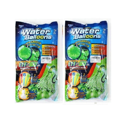 2 Bolsas de Globos 111 pzas Llenado Rápido  de Agua 32 x 18 cm – Accesorio para Llenar Múltiples Globos, Ideal para Juegos de Verano