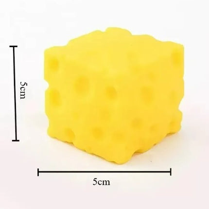 1 Squishy de Queso con Aroma para Niños, Juguete Sensorial Antiestrés, Bloque de Queso Realista, Suave y Apretujable para niños