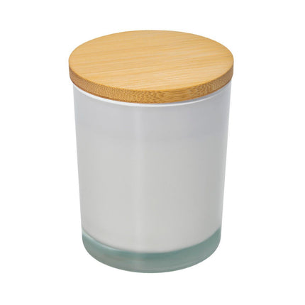 Vela Aromática con Fragancia de Vainilla y Tapa de Bambú, Vela Decorativa para Hogar, Oficina, Spa y Regalo, Diseño Elegante y Relajante