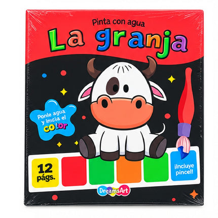 Libro pinta con Agua la Granja