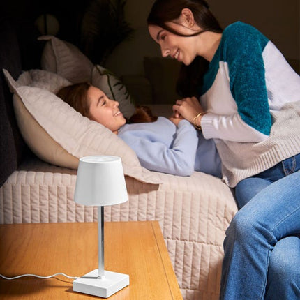 Lámpara de mesa con luz LED