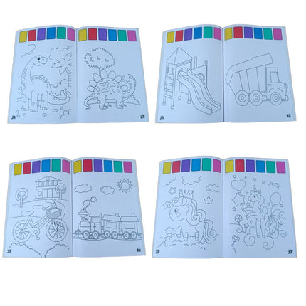 Libro con acuarelas 24 paginas 21x19cm