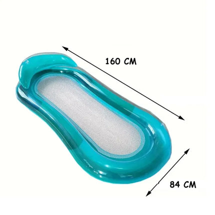 Colchón Inflable Flotante 160 x 84 cm para Alberca y Playa – Colchoneta Acuática para Piscina, Relajación y Verano