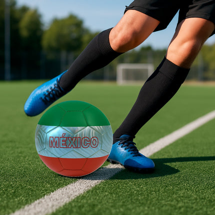 Balón de Fútbol Mexico No. 5 – 32 Gajos, Acabado Texturizado y Alta Resistencia