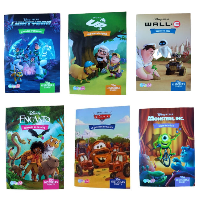 Set 6 pz MINI HISTORIAS DISNEY 16 PAGS 10x15cm