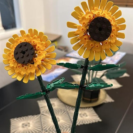 Flores  Girasoles Armables, Decoración Elegante para Escritorio y Hogar  191 piezas🌻