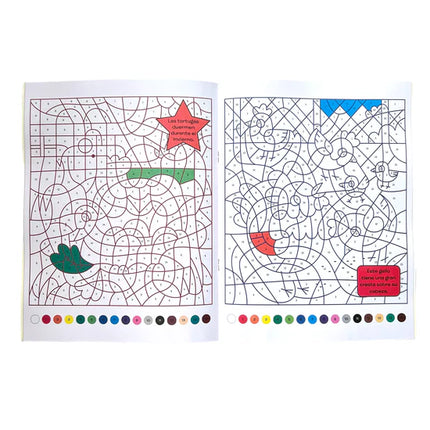 Set de libros para colorear por Números modelos surtido
