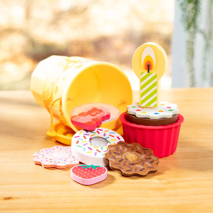 Juego de pastel y galletas