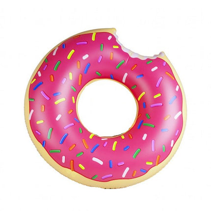 Salvavidas Inflable en forma de Dona 60 cm Color Rosa – Flotador para Piscina y Playa, Ideal para Niños y Adultos, Accesorio de Verano