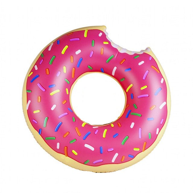 Salvavidas Inflable en forma de Dona 60 cm Color Rosa – Flotador para Piscina y Playa, Ideal para Niños y Adultos, Accesorio de Verano
