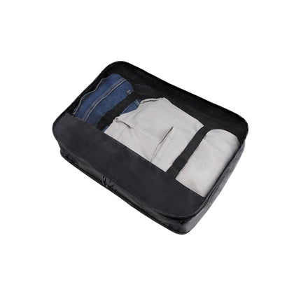 Organizador de Maleta 8 en 1, Bolsas de Viaje con Malla para Ropa, Calzado, Cosméticos y Accesorios, Set de Organizadores con Cierres y Asas para Equipaje, Ideal para Viajes y Vacaciones