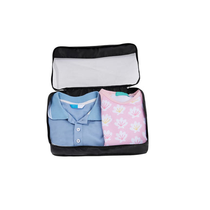Organizador de Maleta 8 en 1, Bolsas de Viaje con Malla para Ropa, Calzado, Cosméticos y Accesorios, Set de Organizadores con Cierres y Asas para Equipaje, Ideal para Viajes y Vacaciones