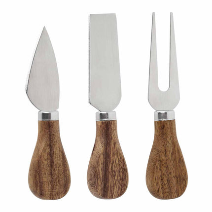 Set de Tabla para Quesos,Accesorios para Degustación de Aperitivos en Madera Natural, Ideal para Botanas, Reuniones y Regalos