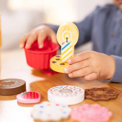 Juego de pastel y galletas