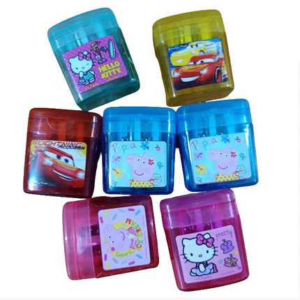 Pack de 12 sacapuntas colores y Modelos surtidos