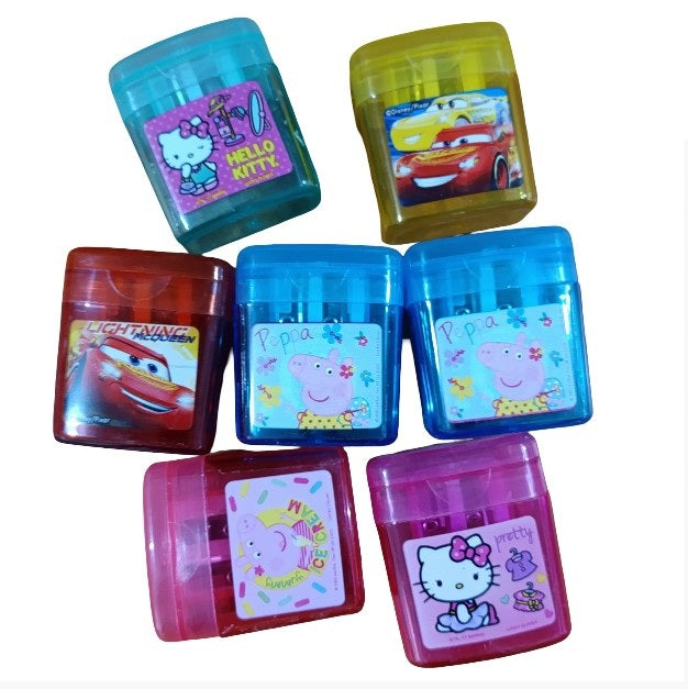 Pack de 12 sacapuntas colores y Modelos surtidos