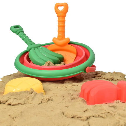 Juego de Playa con Cubeta Plegable y Accesorios Coloridos BU-2866