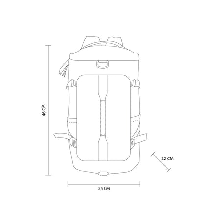 Mochila Maleta Compartimento Para Laptop Y Zapatos SIN 502 color Negra- Storyland