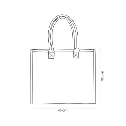 Bolsa de Canvas con Fuelle y Asas de Curpiel, Tote Bag con Broche Magnético y Bolsillo Interior, Diseño Sofisticado y Elegante para Uso Diario, Compras y Trabajo