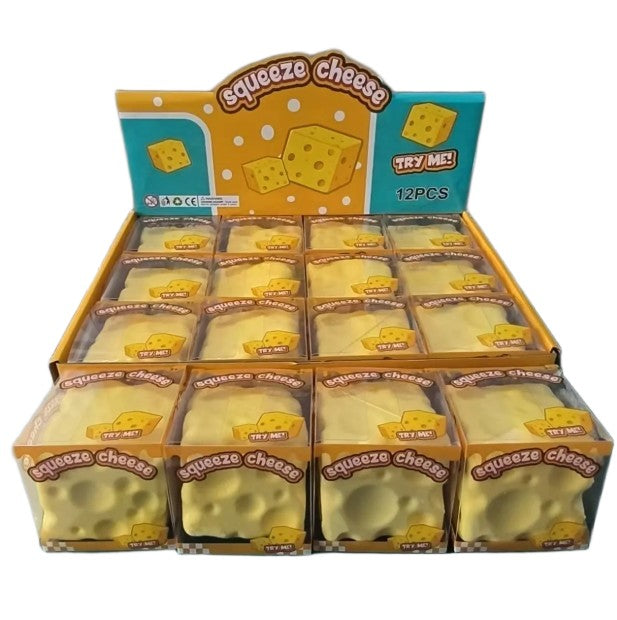 288 Squishy de Queso con Aroma para Niños, Juguete Sensorial Antiestrés, Bloque de Queso Realista, Suave y Apretujable para niños