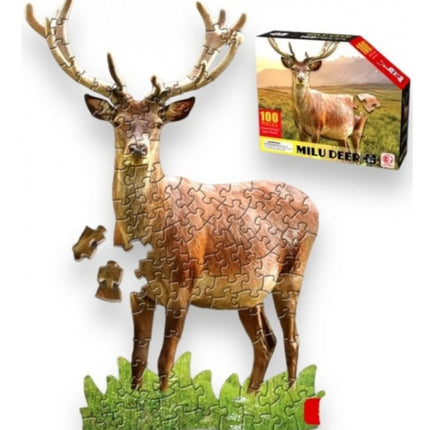 Rompecabezas Venado – 100 Piezas, Juego Educativo y Divertido para Niños, Puzzle de Animales de la Naturaleza 148656 Storyland