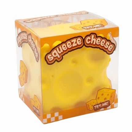 1 Squishy de Queso con Aroma para Niños, Juguete Sensorial Antiestrés, Bloque de Queso Realista, Suave y Apretujable para niños