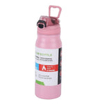 Botella Deportiva al Vacío de Acero Inoxidable, Doble Pared Aislante 650 ML Rosa Storyland 068428