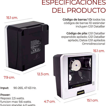 Lector De Código De Barras Omnidireccional Usb Storyland  CON.88